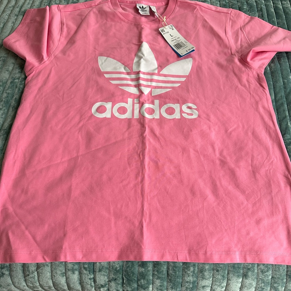Adidas Ladies Pink T-Shirt